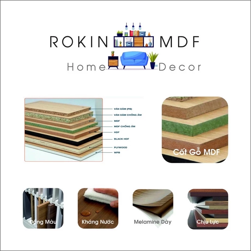 Giường Cao Cấp Đa Năng Rokin Tiện Dụng - GN-011