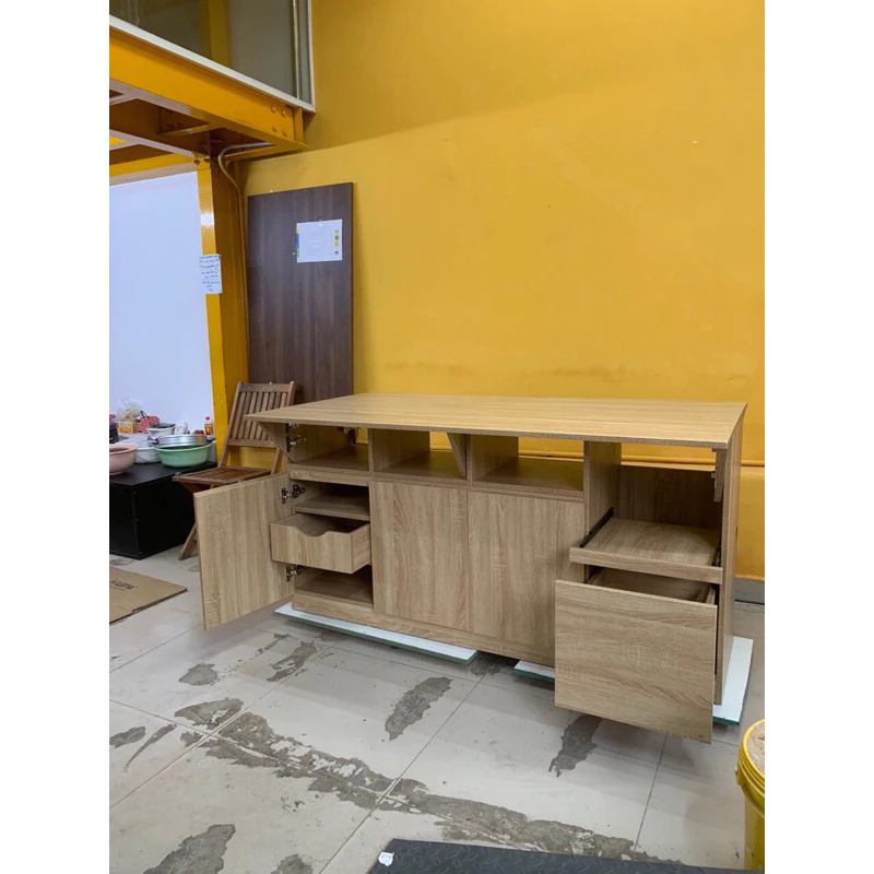 Bàn Ăn Gỗ Phong cách Nhật Đa Năng Rokin Tiện Dụng - NBA-03