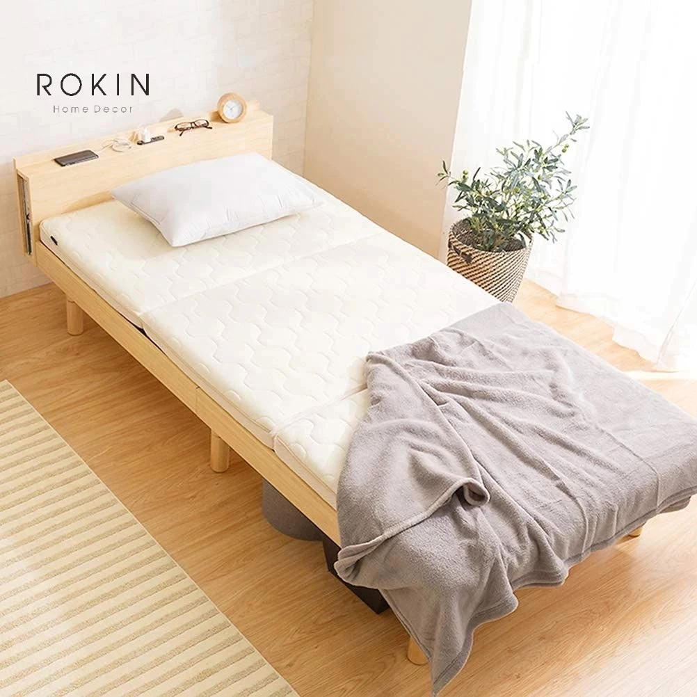 Giường Gỗ Phong Cách Nhật Đa Năng Rokin Tiện Dụng - NGN-026 Rokin multi-purpose bed